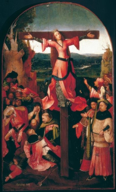 La crucifixión de Santa Julia (o Liberata) de Hieronymus Bosch