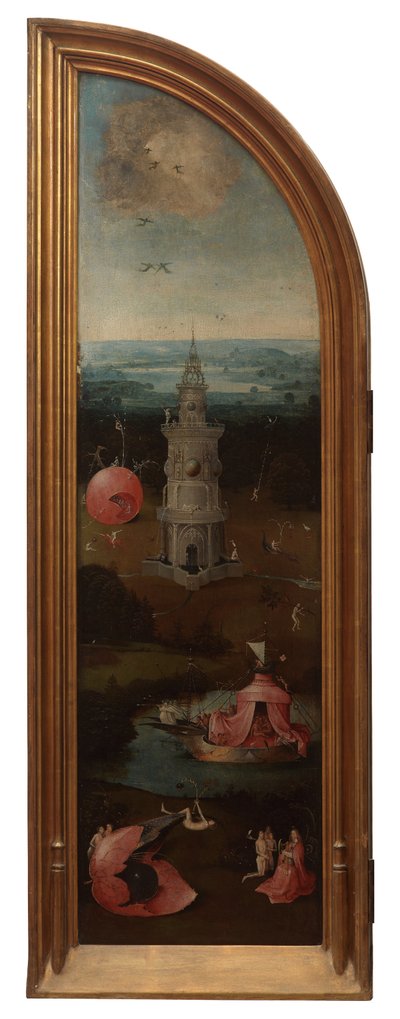 Panel izquierdo del Juicio Final (óleo sobre tabla) de Hieronymus Bosch