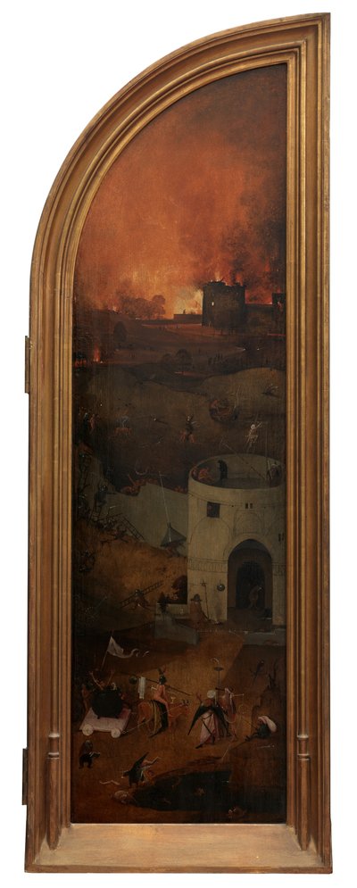 Panel derecho del Juicio Final (óleo sobre tabla) de Hieronymus Bosch