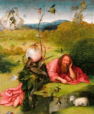 San Juan Bautista en el desierto, finales del siglo XV de Hieronymus Bosch