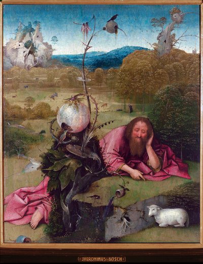 San Juan Bautista en el desierto de Hieronymus Bosch