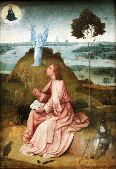 San Juan Evangelista en Patmos (detalle) de Hieronymus Bosch