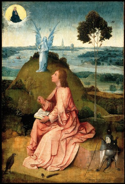 San Juan Evangelista en Patmos, c. 1505 de Hieronymus Bosch