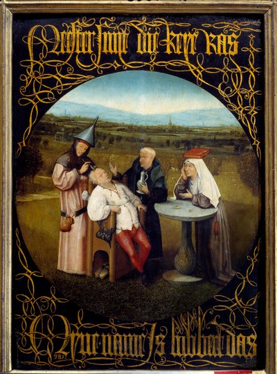 La extracción de la piedra de la locura de Hieronymus Bosch