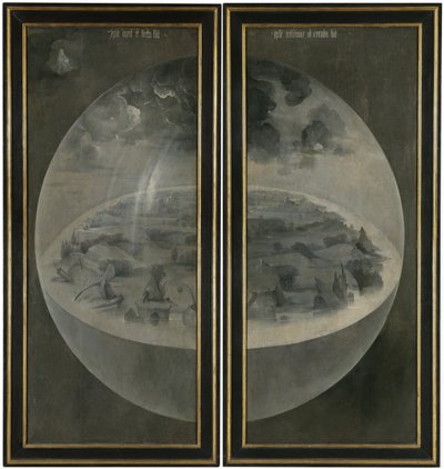 El Jardín de las Delicias. Tríptico, reverso: La Creación de Hieronymus Bosch