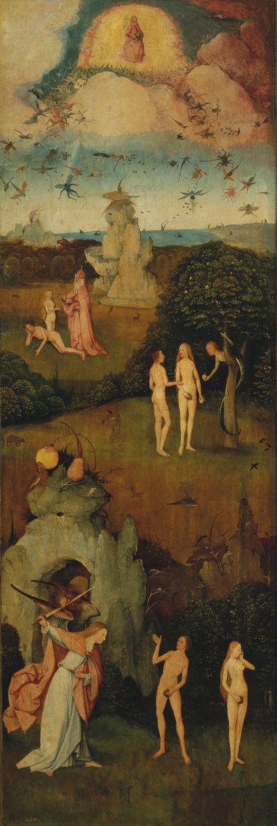 El carro de heno Tríptico Panel izquierdo, c. 1516 de Hieronymus Bosch