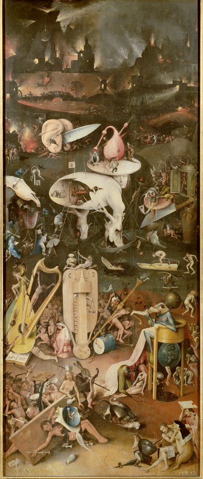 El Infierno (panel derecho del Jardín de las Delicias) de Hieronymus Bosch