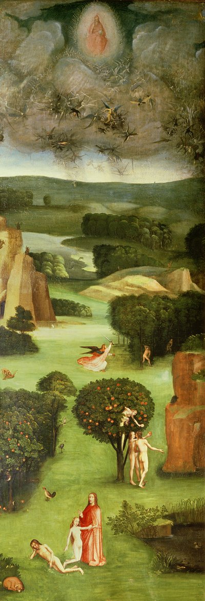 El Juicio Final (Retablo): Interior del ala izquierda de Hieronymus Bosch