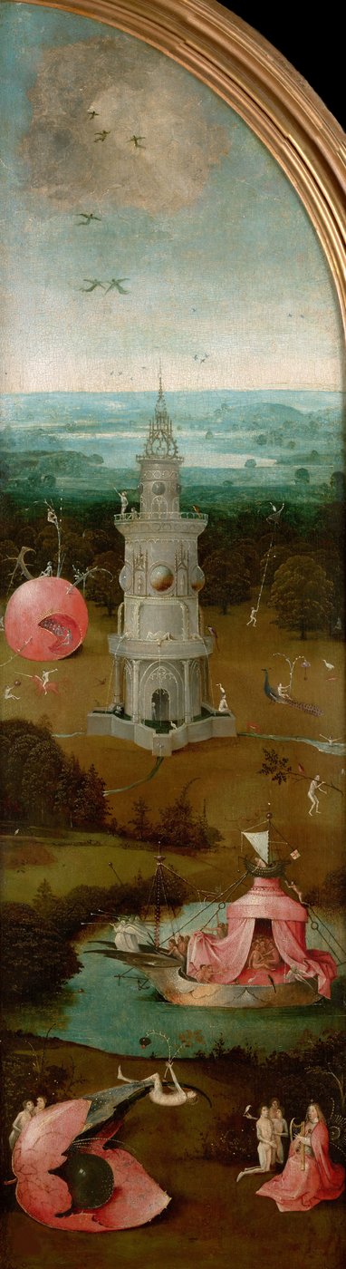 El Juicio Final Tríptico, panel izquierdo, ca. 1490-1510 de Hieronymus Bosch