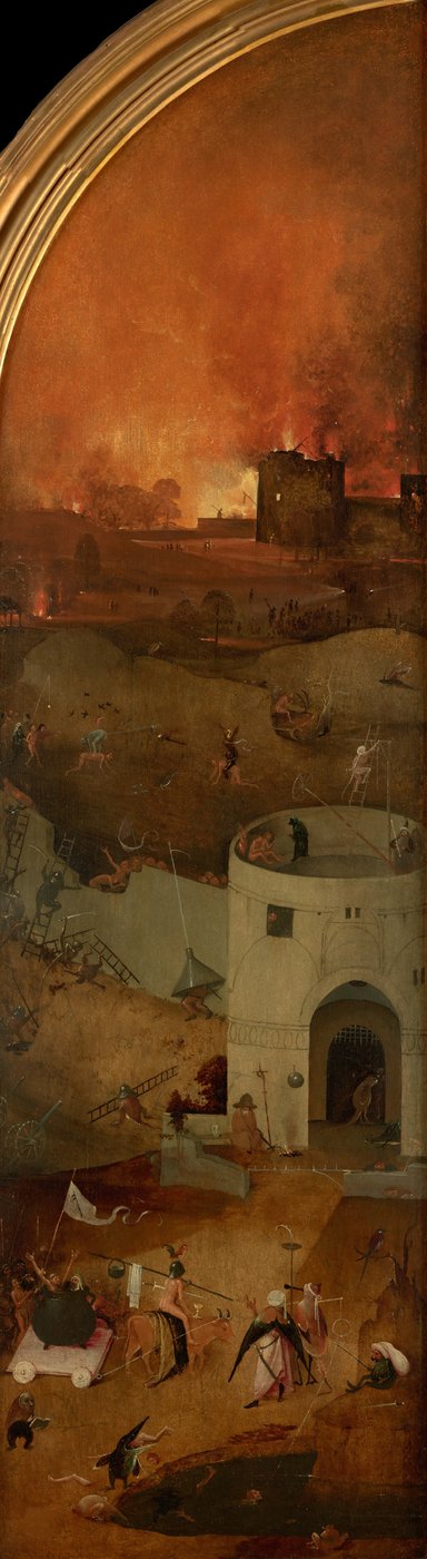 El Juicio Final Tríptico, panel derecho, ca. 1490-1510 de Hieronymus Bosch
