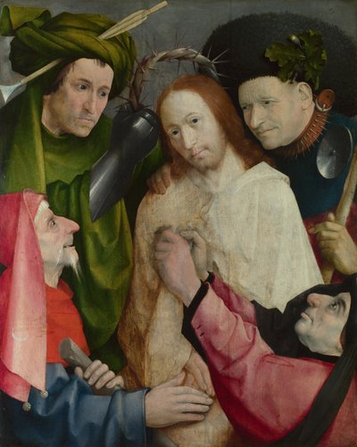La burla de Cristo, c. 1500 de Hieronymus Bosch