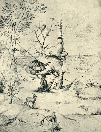 El hombre-árbol, c. 1505 de Hieronymus Bosch
