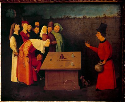 El retratista (o mago) de Hieronymus Bosch