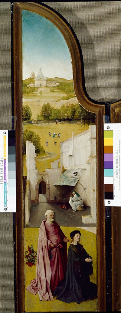 Tríptico de la Epifanía con San Pedro y donante de Hieronymus Bosch
