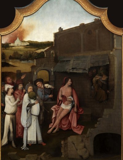 Tríptico de Job (panel central) de Hieronymus, Bosch