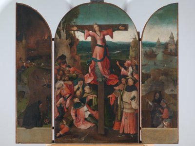 Tríptico de la Mártir Crucificada (Tríptico de Santa Julia), de Joren Anthoniszoon Van Aeken conocido como Bosch Hieronymus de Hieronymus Bosch