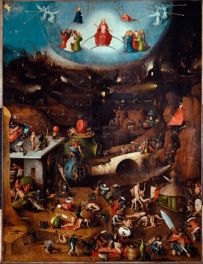 Tríptico del Juicio Final, panel central de Hieronymus Bosch