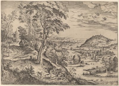 Céfalo y Procris de Hieronymus Cock