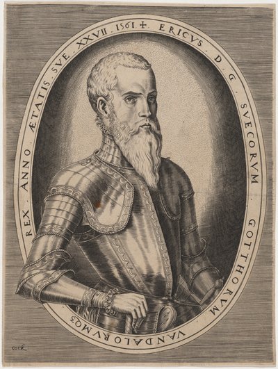 Erico XIV, rey de Suecia de Hieronymus Cock