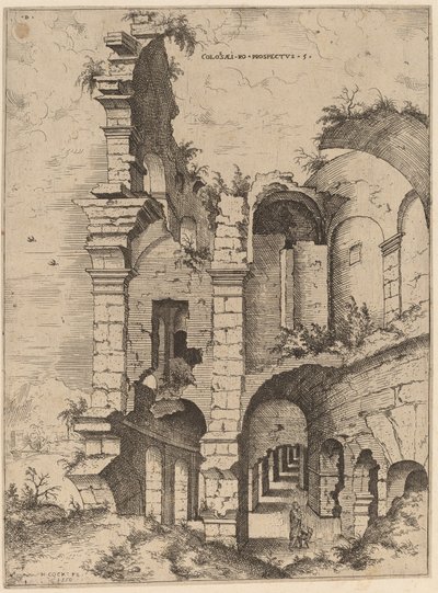 Quinta vista del Coliseo de Hieronymus Cock