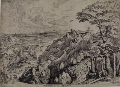 San Jerónimo en el desierto de Hieronymus Cock