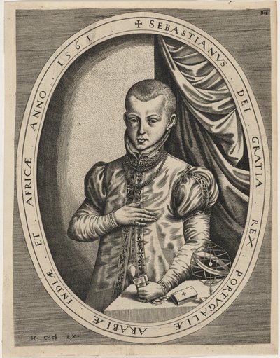 Sebastián, rey de Portugal de Hieronymus Cock