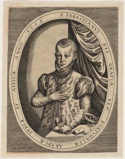 Sebastián, rey de Portugal de Hieronymus Cock