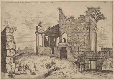 Segunda vista del Foro de Nerva de Hieronymus Cock