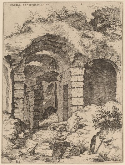 Sexta Vista del Coliseo de Hieronymus Cock