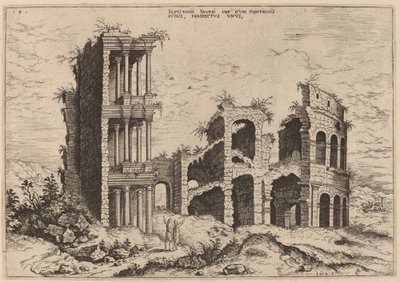 El Septizonio y el Coliseo de Hieronymus Cock