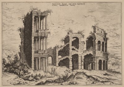 El Septizonium y el Coliseo de Hieronymus Cock
