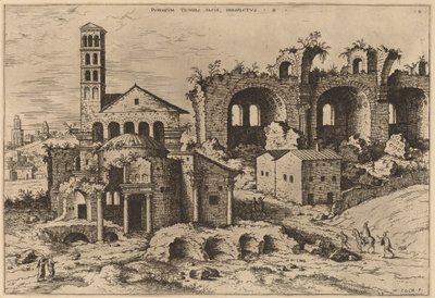 El Templo de Augusto y Faustina, el Templo de Divus Rómulo y la Basílica de Constantino de Hieronymus Cock