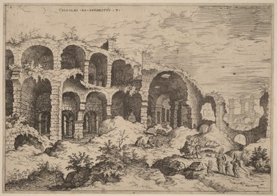 Tercera vista del Coliseo de Hieronymus Cock