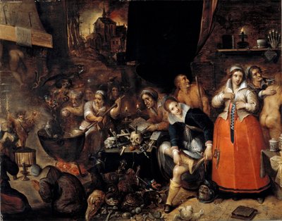 La cocina de las brujas de Hieronymus Francken