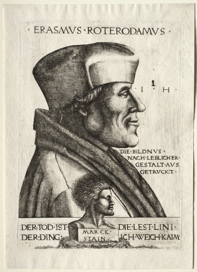Erasmo de Rotterdam de Hieronymus Hopfer