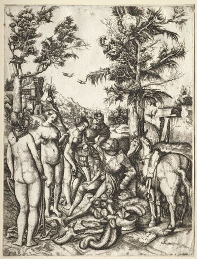 El juicio de Paris de Hieronymus Hopfer