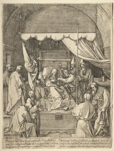 La Muerte de la Virgen de Hieronymus Hopfer