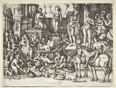 El poder del amor, o, Adoración de Luna de Hieronymus Hopfer