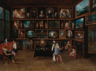 Conocedores en una galería, primer tercio del siglo XVII de Hieronymus II . Francken