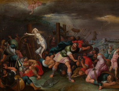 Martirio de Santa Catalina de Alejandría (óleo sobre tabla) de Hieronymus II Francken