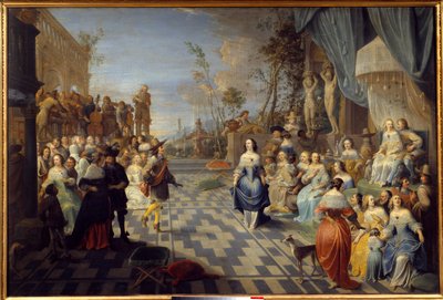 Baile en la terraza de un palacio, anteriormente llamado baile en la corte de Don Juan de Austria de Hieronymus Janssens
