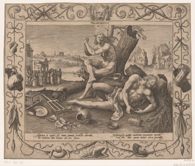 Melancolía
Vier temperamenten (título de la serie) de Hieronymus Lederer