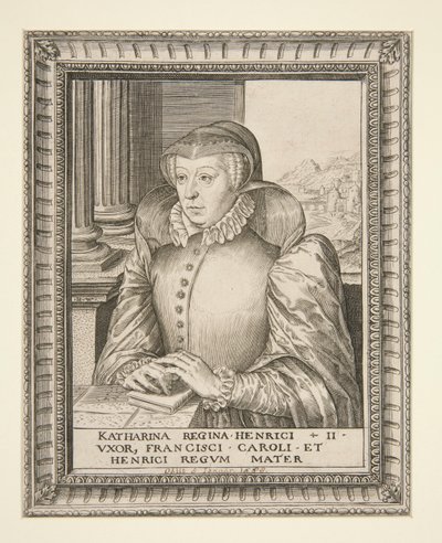 Catalina de Médicis de Hieronymus Wierix