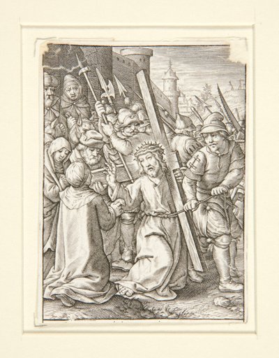 Cristo cargando la cruz de Hieronymus Wierix