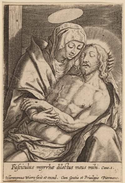 Fasciculus myrrhae dilectus meus mihi de Hieronymus Wierix