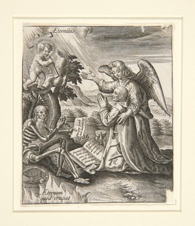 Ángel guardian de Hieronymus Wierix