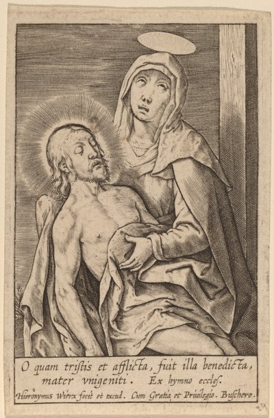 O quam tristis et afflicta... de Hieronymus Wierix