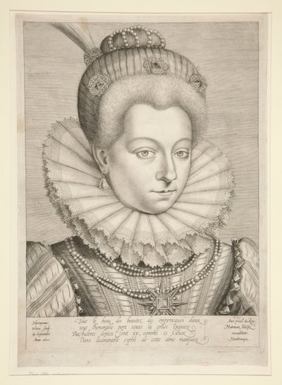 Retrato de Catalina Henriette de Balzac D de Hieronymus Wierix
