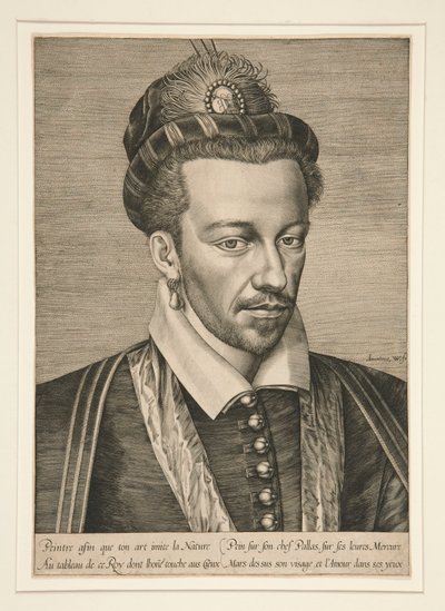 Retrato de Enrique III de Hieronymus Wierix
