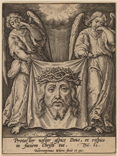 Protector Noster Aspice... de Hieronymus Wierix